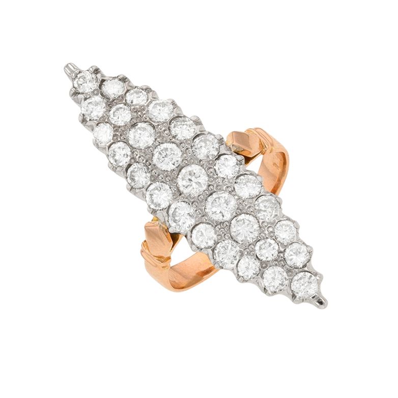 Acheter Bague marquise vintage diamants 1.90 carat 2 ors 10.24g Comme neuf - 3400,00 € Bague marquise vintage diamants 1.90 carat 2 ors 10.24g Comme neuf - reconditionné disponible sur Gemme Les Bijoux
